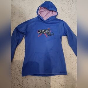 The North Face Blue and Pink Sweatshirt